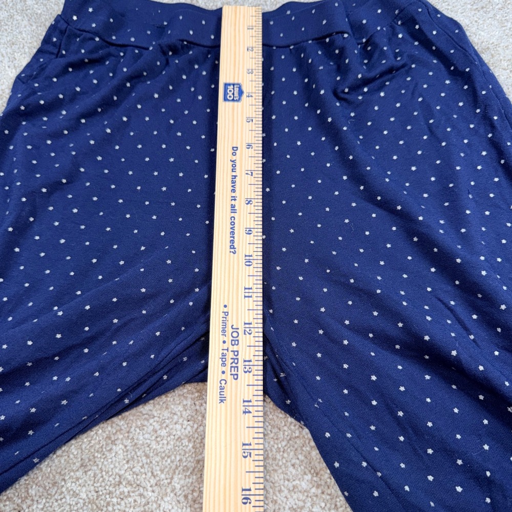 Boden Womens Navy Blue Star Print Henley Pajama Set Long Sleeve 2 Piece PJ Set 6 - Picture 11 of 13